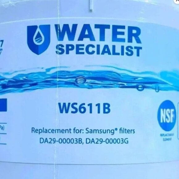 Water Specialist WS611B Fridge Water Filter 2-Pack for Samsung DA29-00003B NWT - Picture 2 of 3